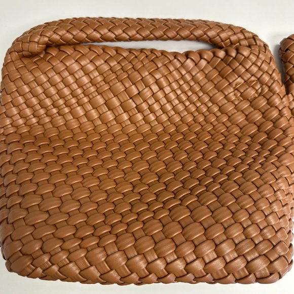 NWT! Ajidou woven vegan leather boho shoulder bag and wristlet - Picture 2 of 14